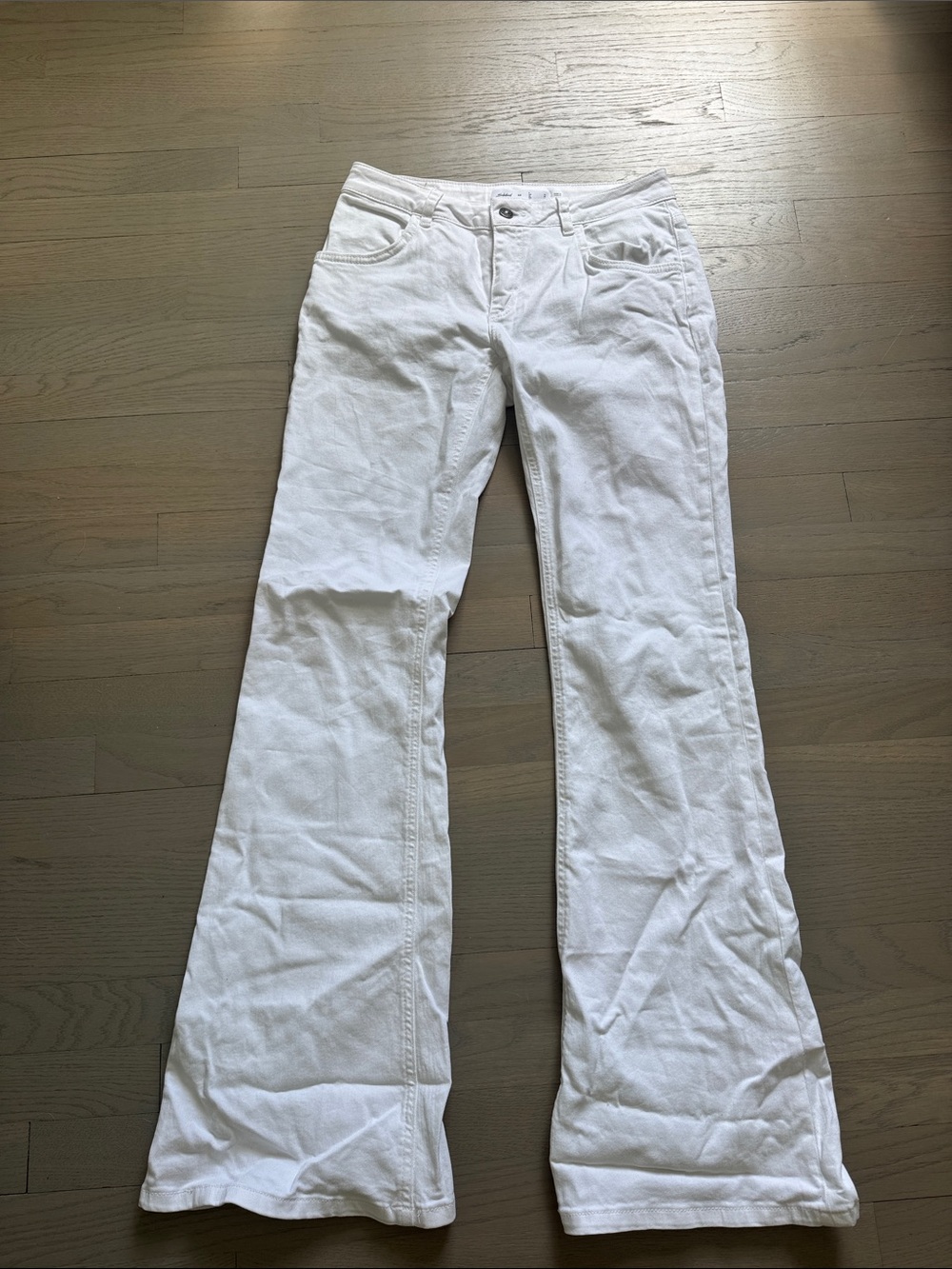 White Wide-Leg Flare Jeans for Women